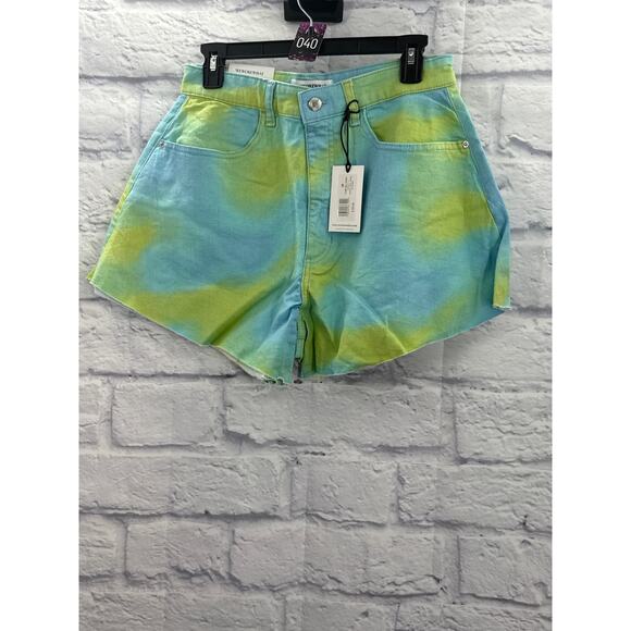 We Wore What High Rise Llare Leg Short Size 28 - Picture 5 of 8